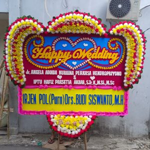 Bunga Papan Happy Wedding 002